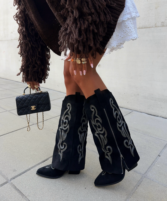 Botas vaqueras Lavinia negras