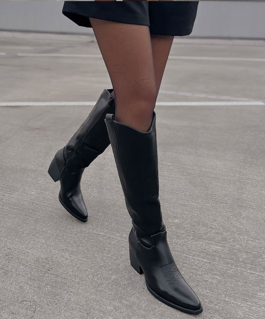Botas vaqueras Sol negras