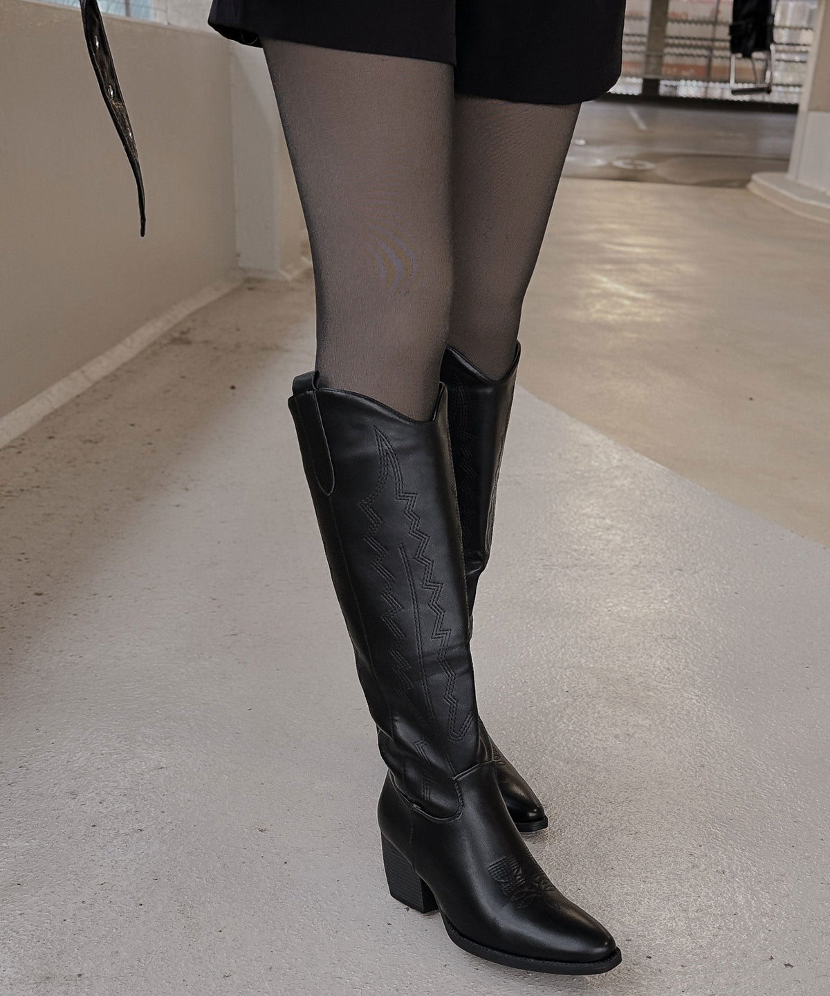 Botas vaqueras Sol negras