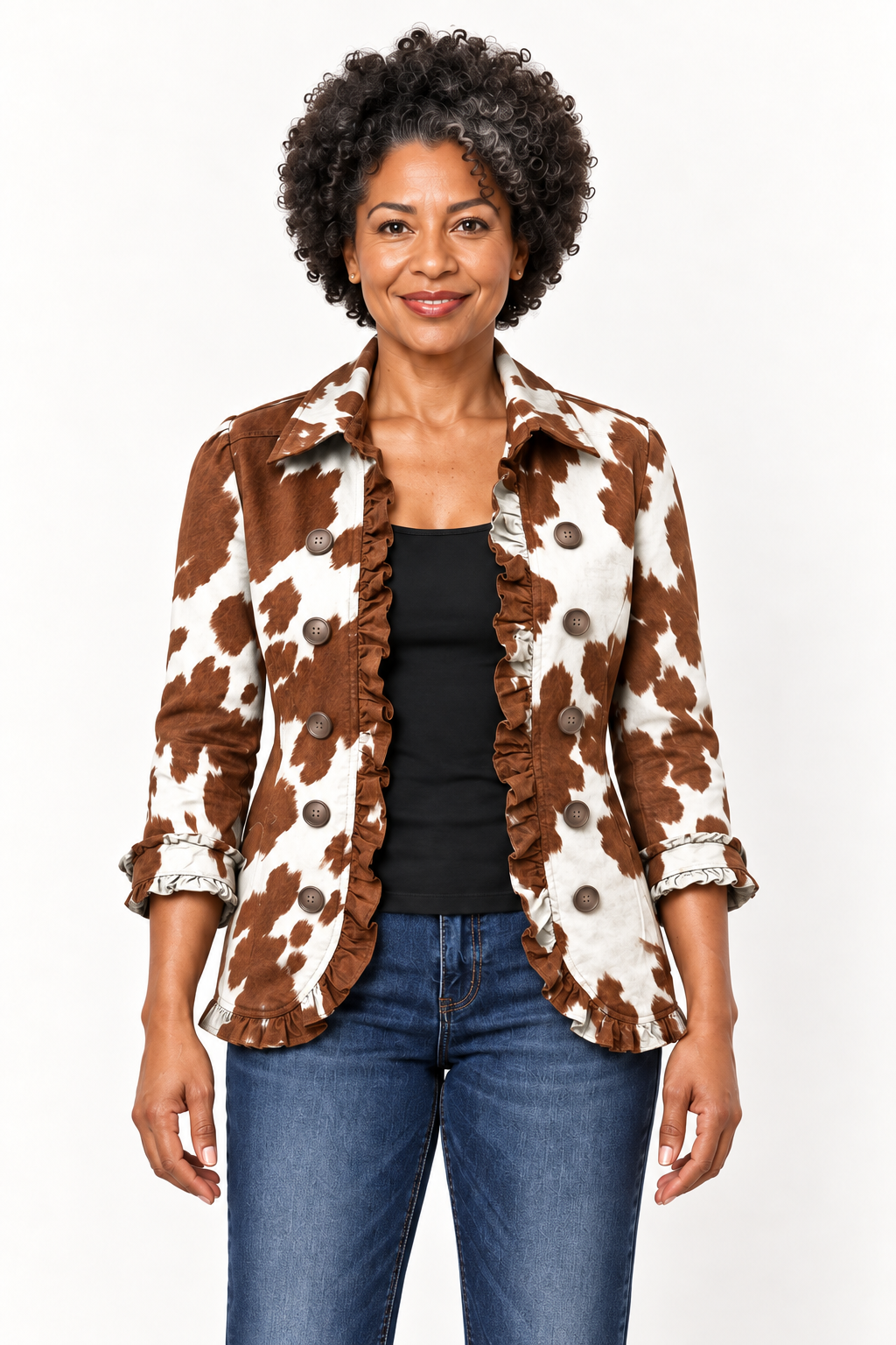 Moka | Chaqueta Cow Print