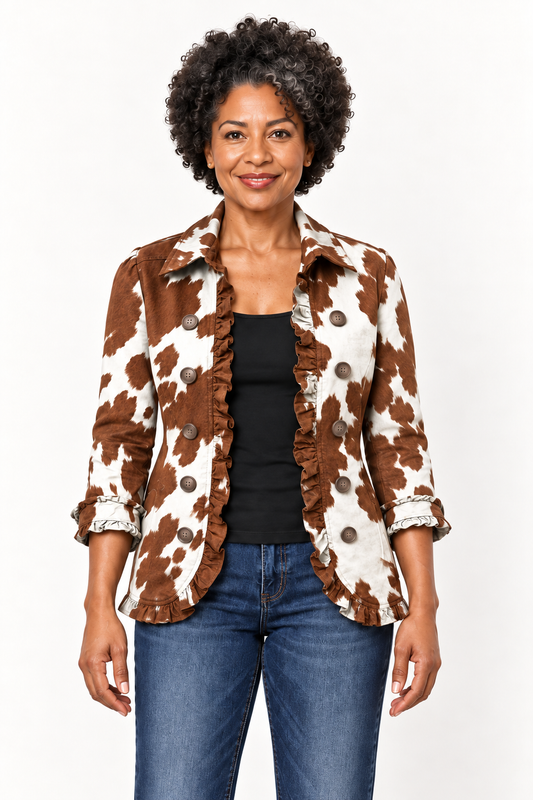Moka | Chaqueta Cow Print