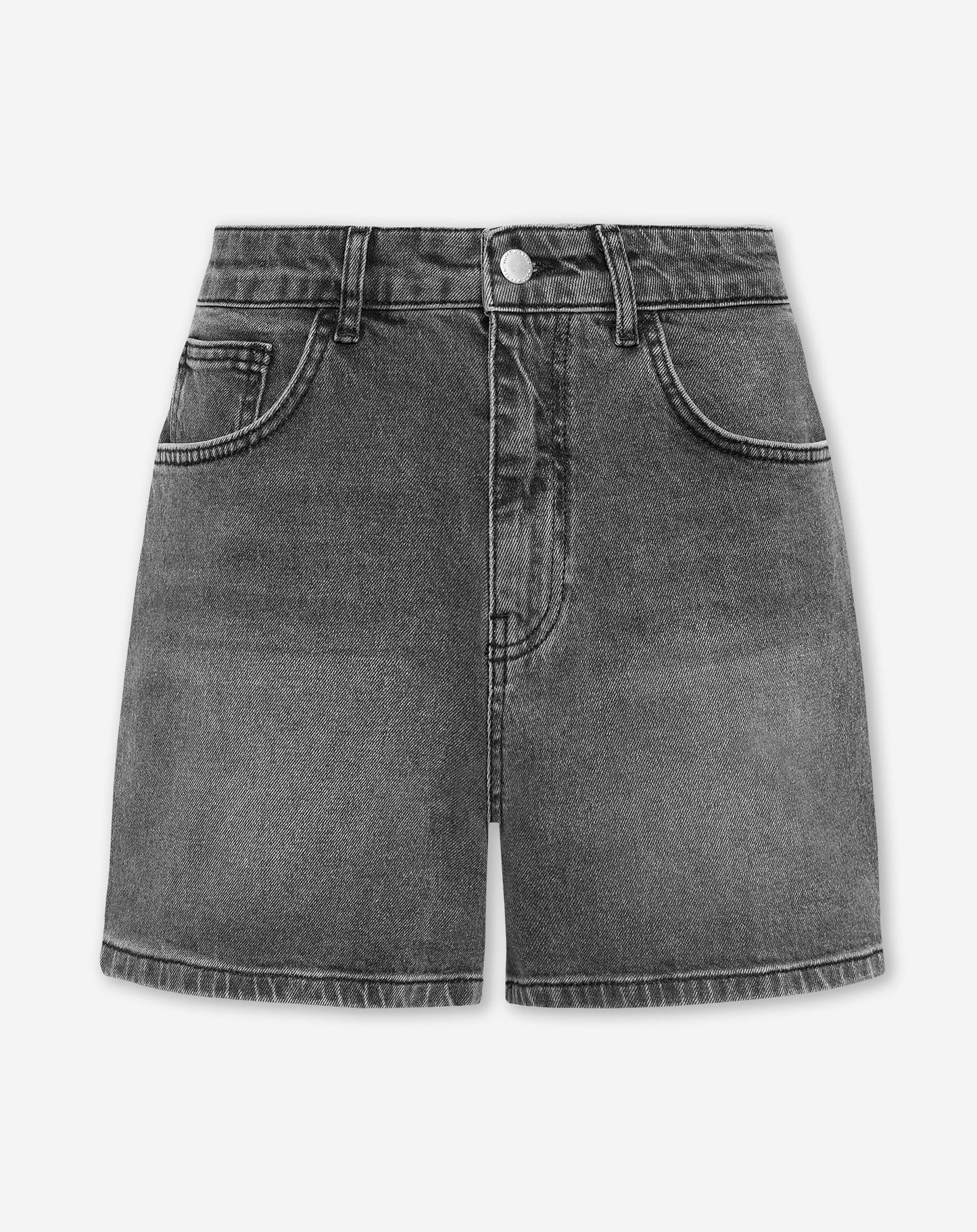 COMFORT MOM DENIM SHORT GRIS MEDIO