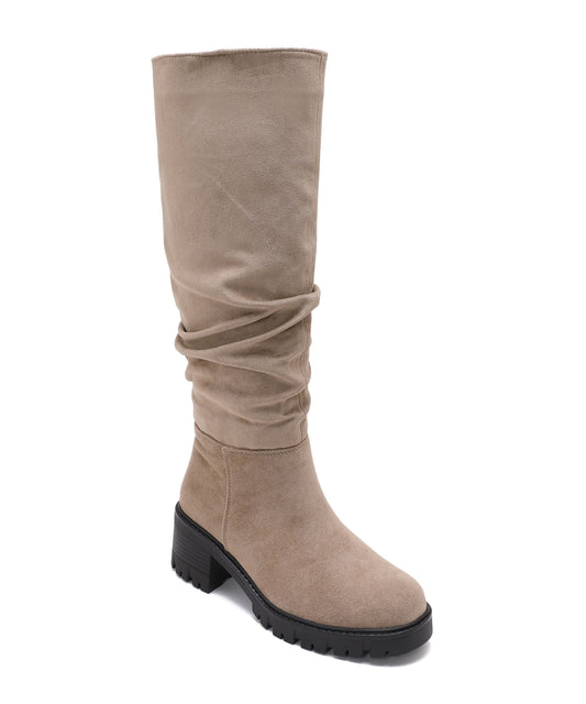 Botas de ante beige fawn