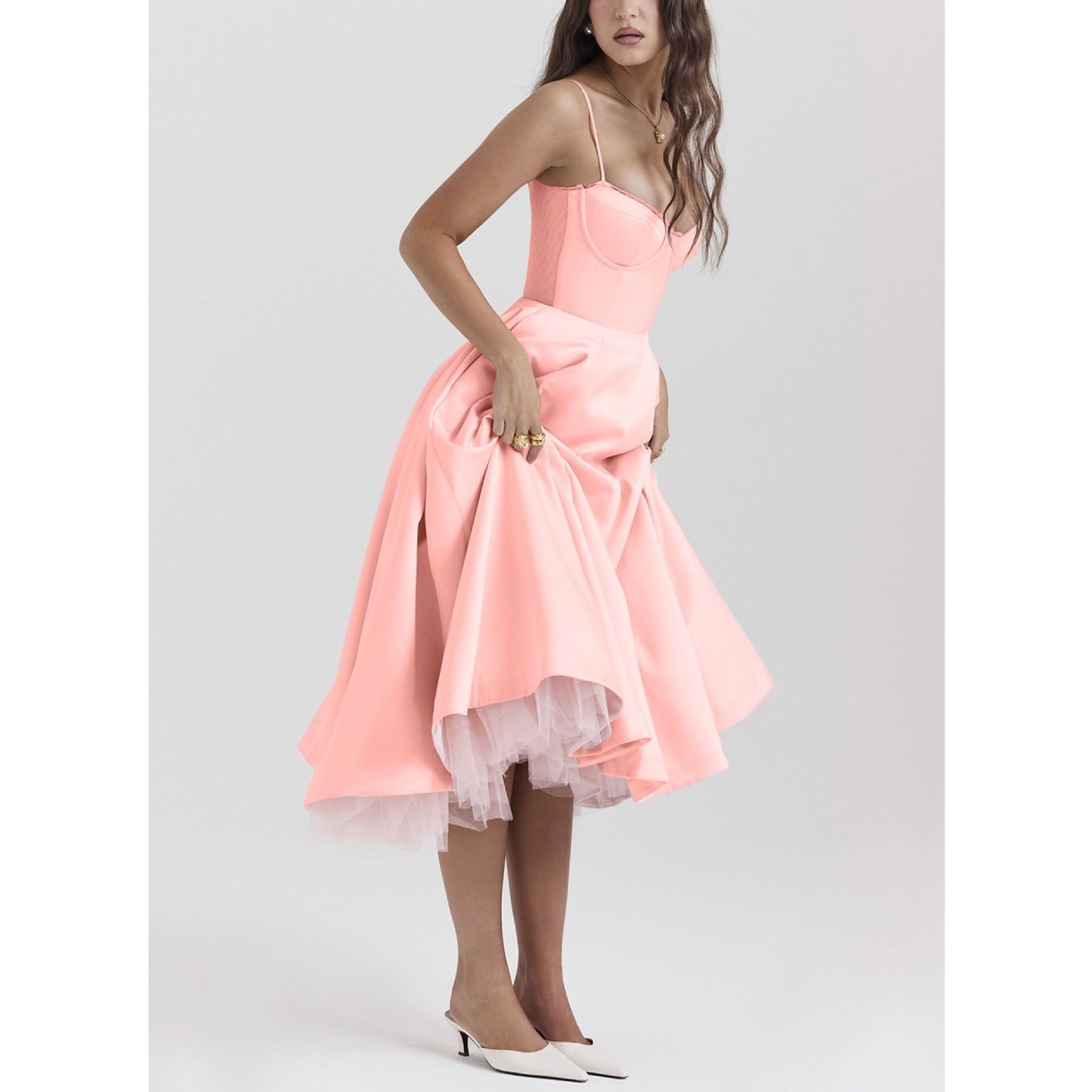 YLIANA | Vestido midi de verano romántico