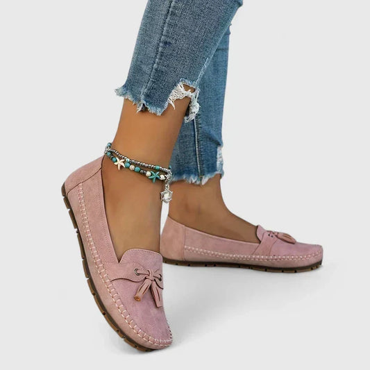 María | Mocasines cómodos con lazo