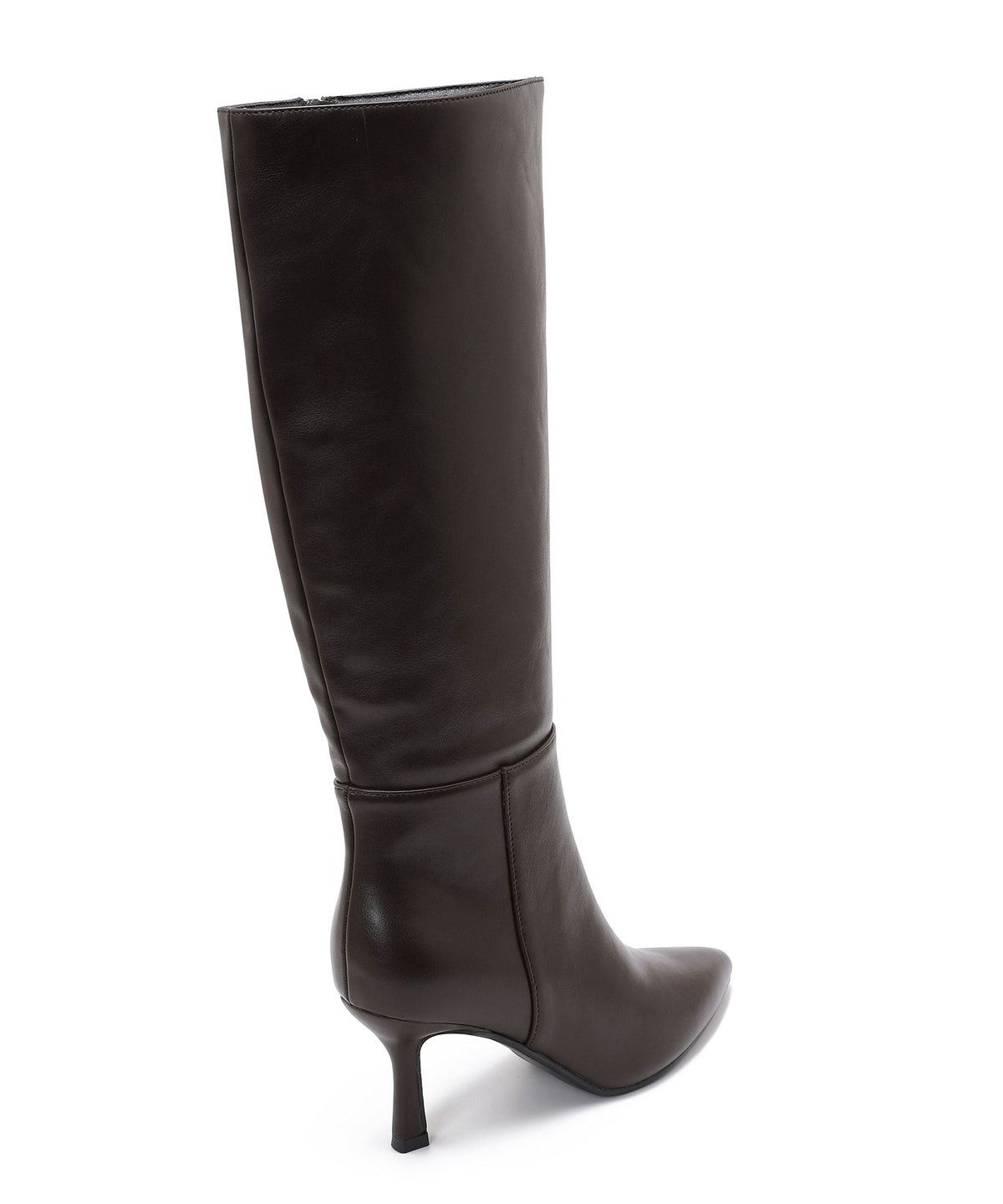 Zapatos de tacón bajo tipo kitten de cuero Ziana, marrón