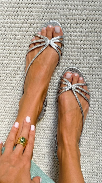 Ginevra | Sandalias de confort doradas con plantilla ergonómica
