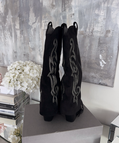 Botas vaqueras Lavinia negras