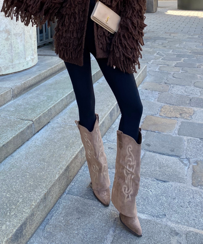 Botas vaqueras Lavinia marrón