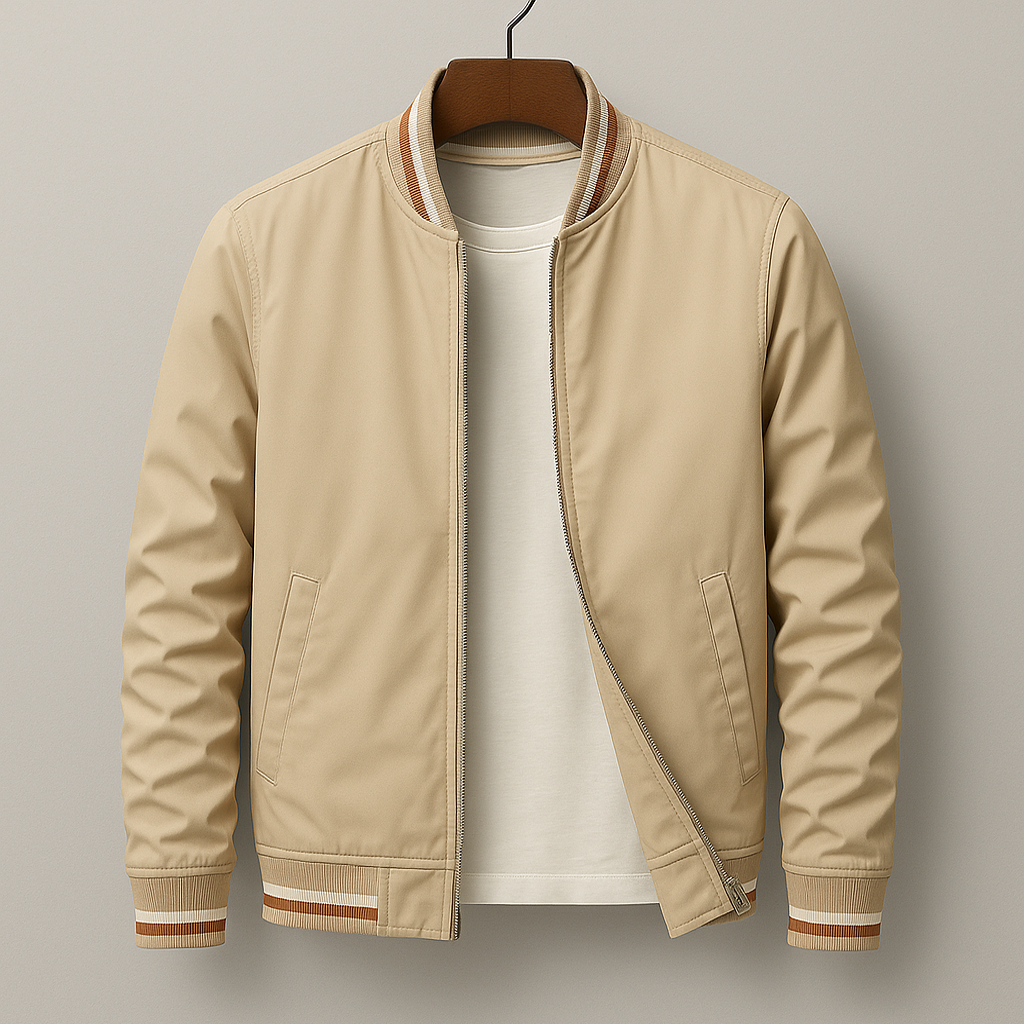 Hernandez | Elegante chaqueta bomber a rayas
