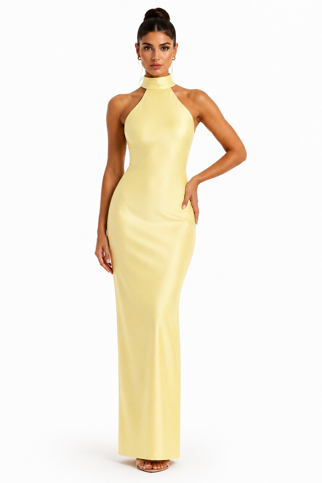 ZEYNEP | VESTIDO MAXI DE SATÉN