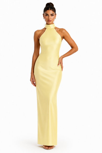 ZEYNEP | VESTIDO MAXI DE SATÉN