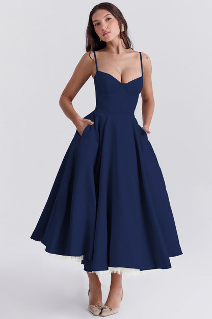 YLIANA | Vestido midi de verano romántico