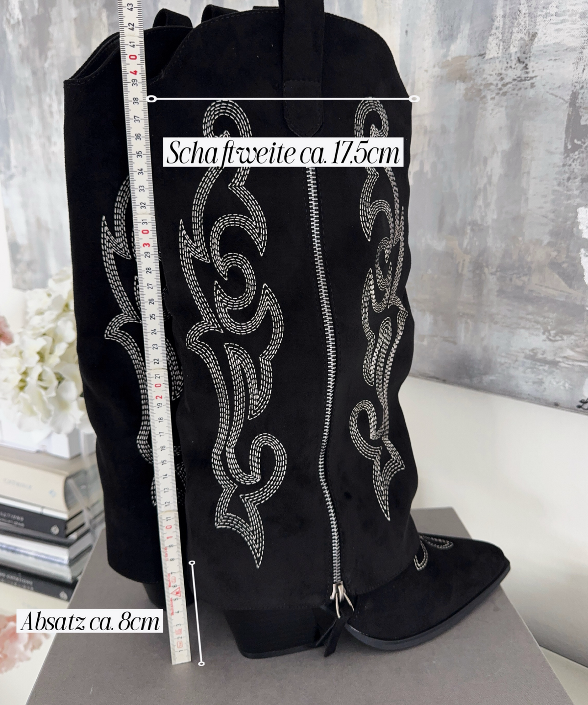 Botas vaqueras Lavinia negras
