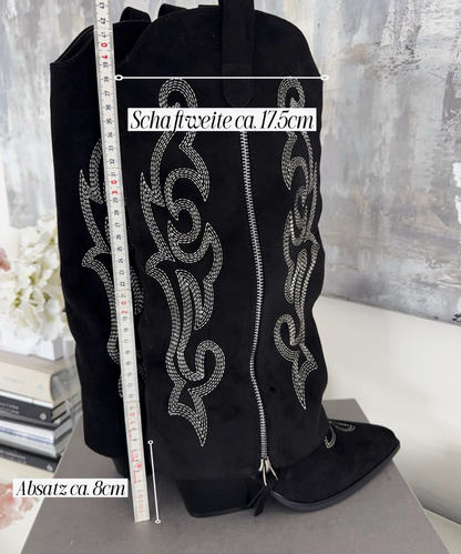 Botas vaqueras Lavinia negras