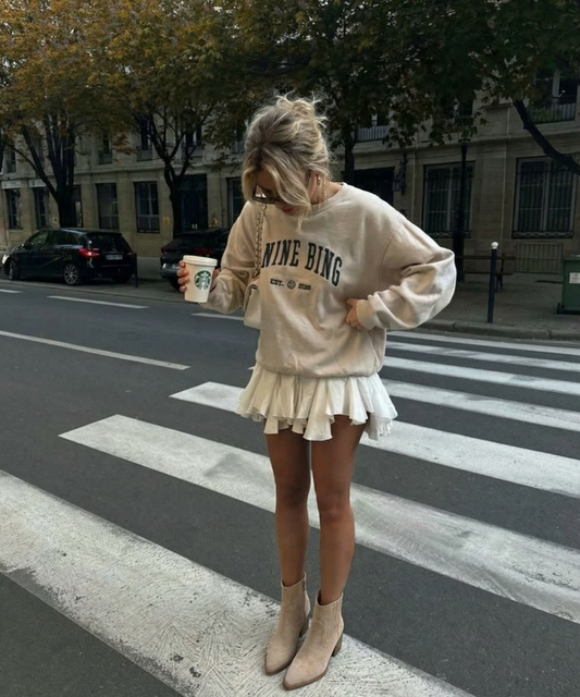 Botines cowboy Allie beige