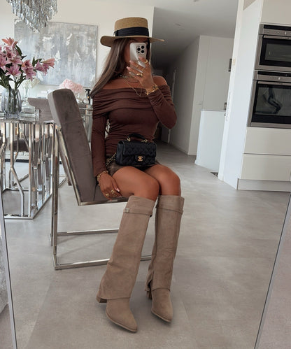 Botas Soraya color topo