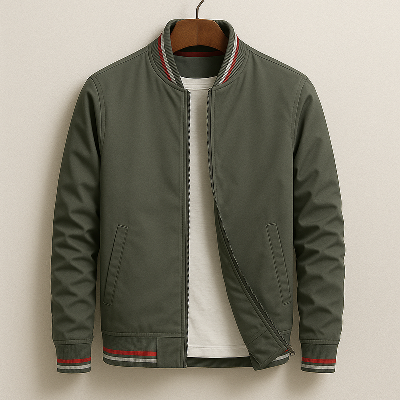 Hernandez | Elegante chaqueta bomber a rayas