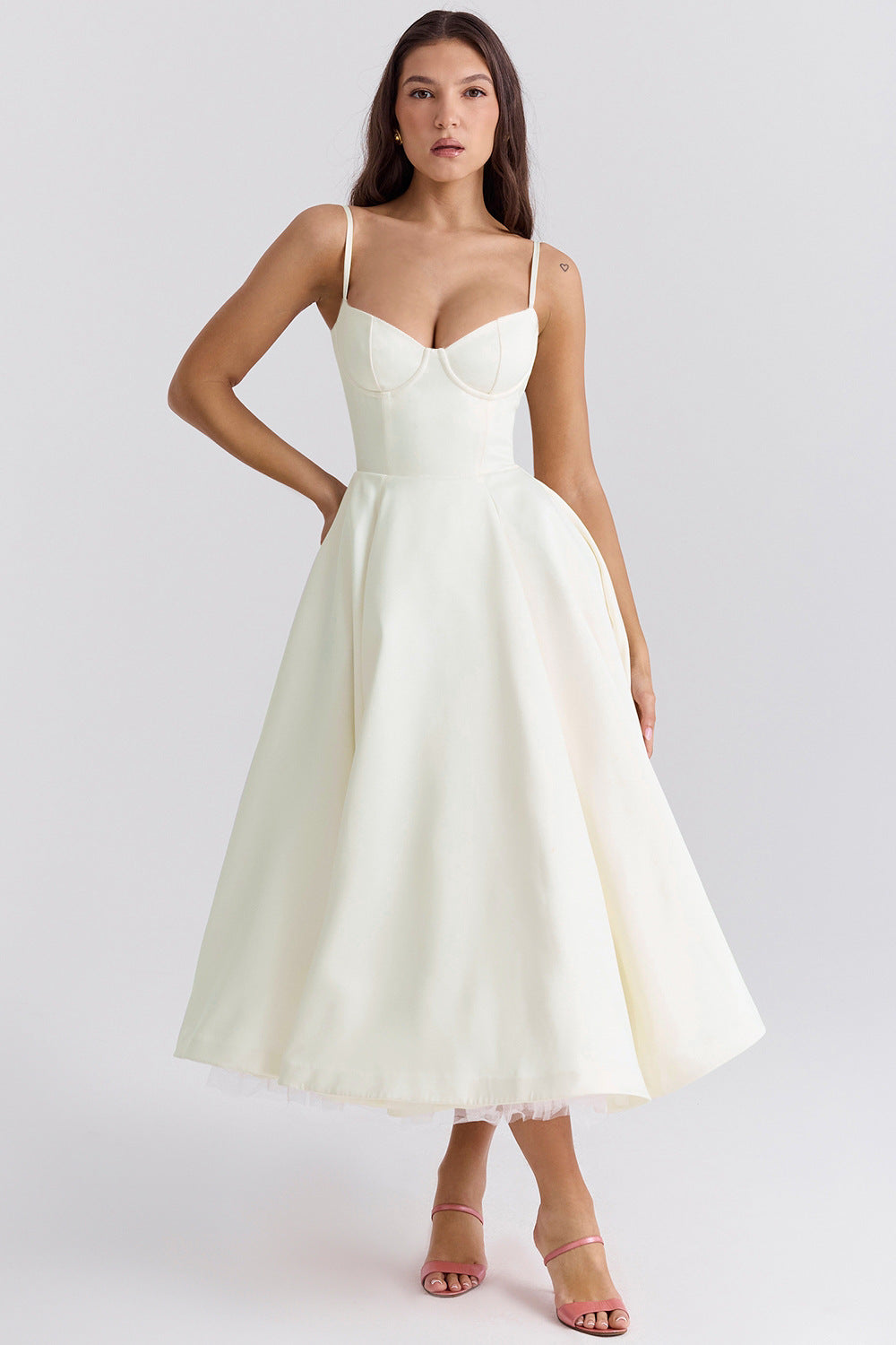 YLIANA | Vestido midi de verano romántico