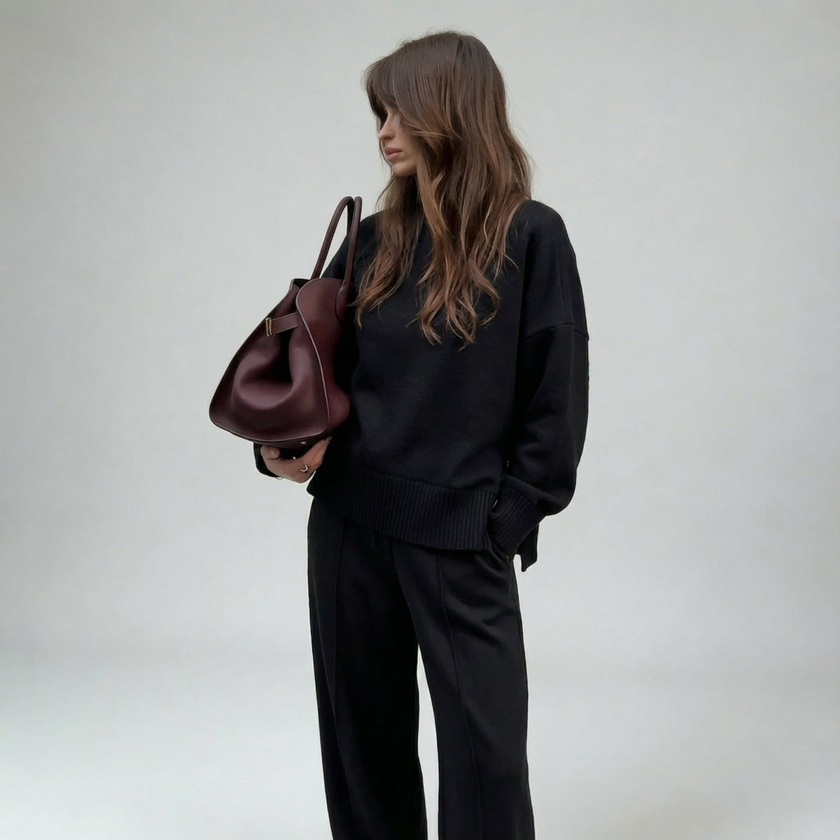AURE NOIR | Conjunto de sudadera holgada