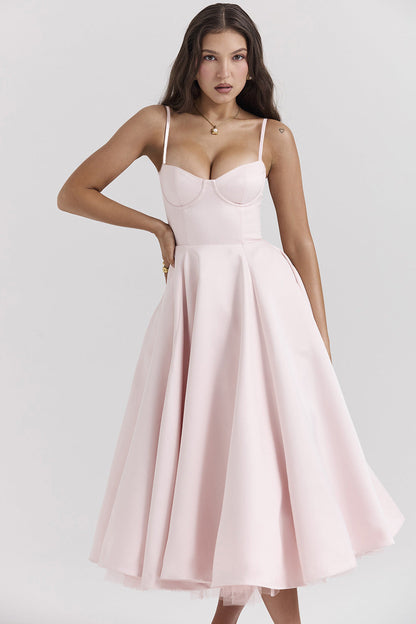 YLIANA | Vestido midi de verano romántico