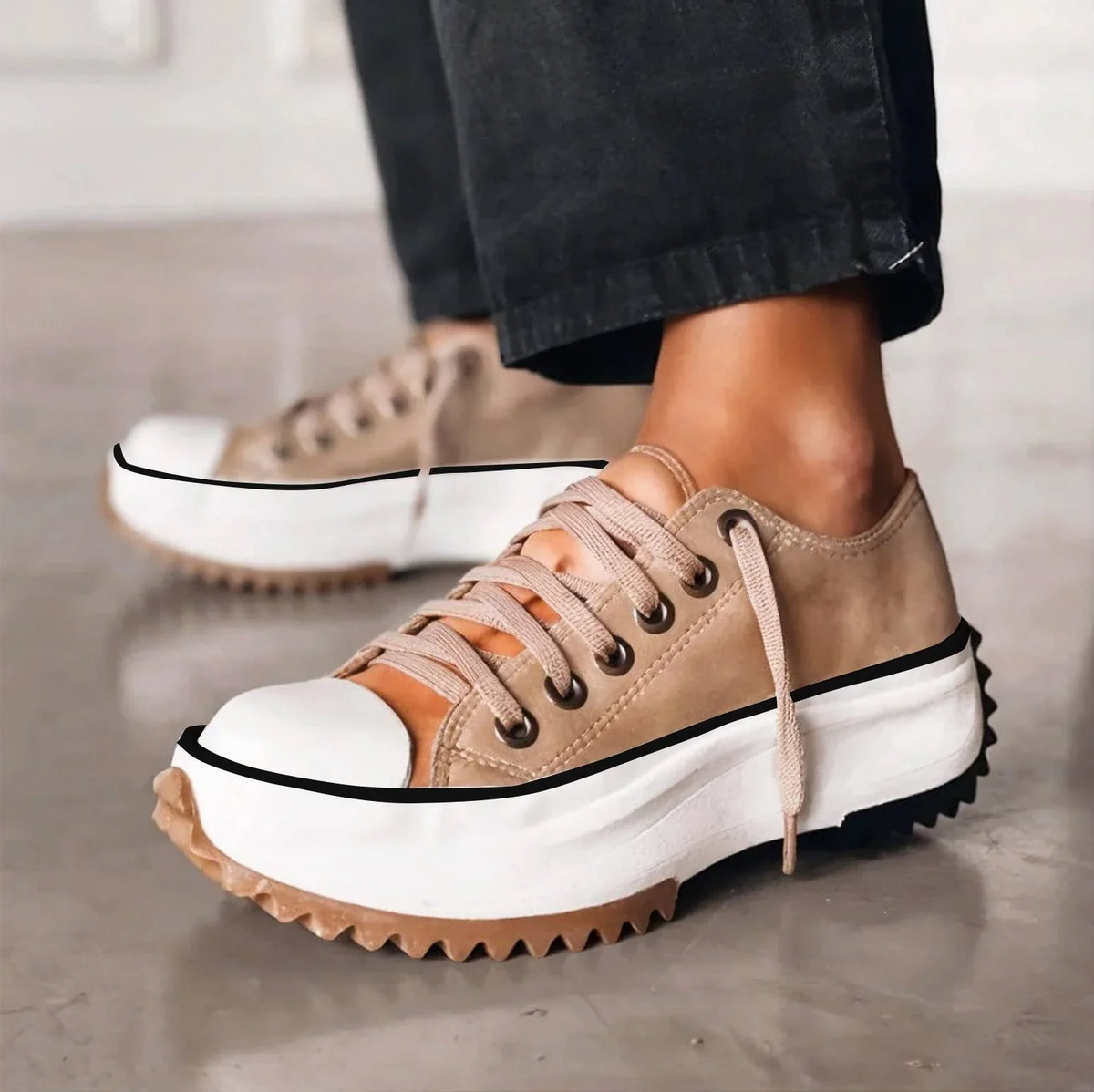 Bettina Zapatillas de Plataforma Dentada