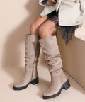 Botas de ante beige fawn