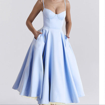 YLIANA | Vestido midi de verano romántico