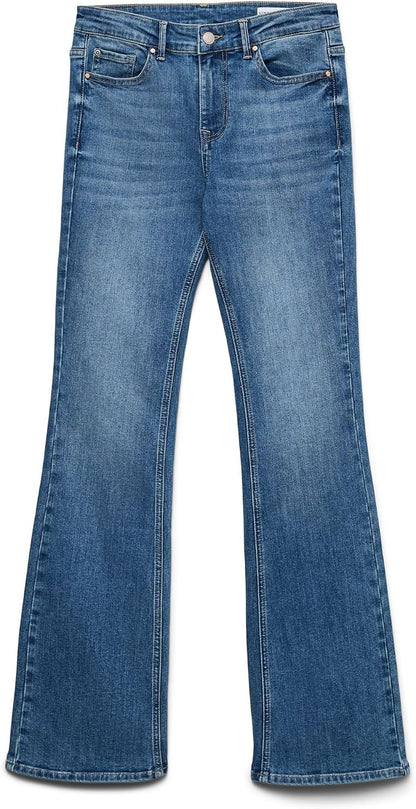 Vaqueros acampanados de talla mediana
