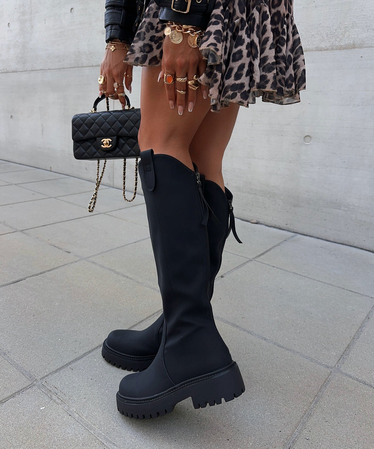 Botas Larifa negro mate
