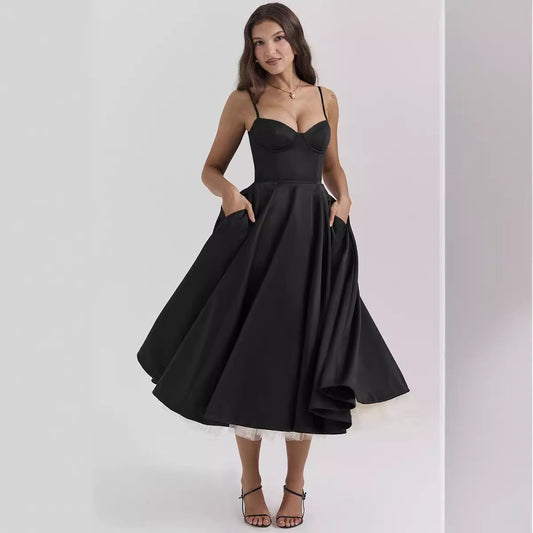 YLIANA | Vestido midi de verano romántico