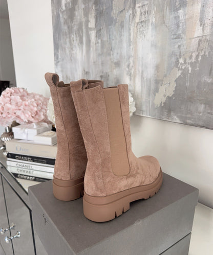 Botines Chelsea Zelaria Beige