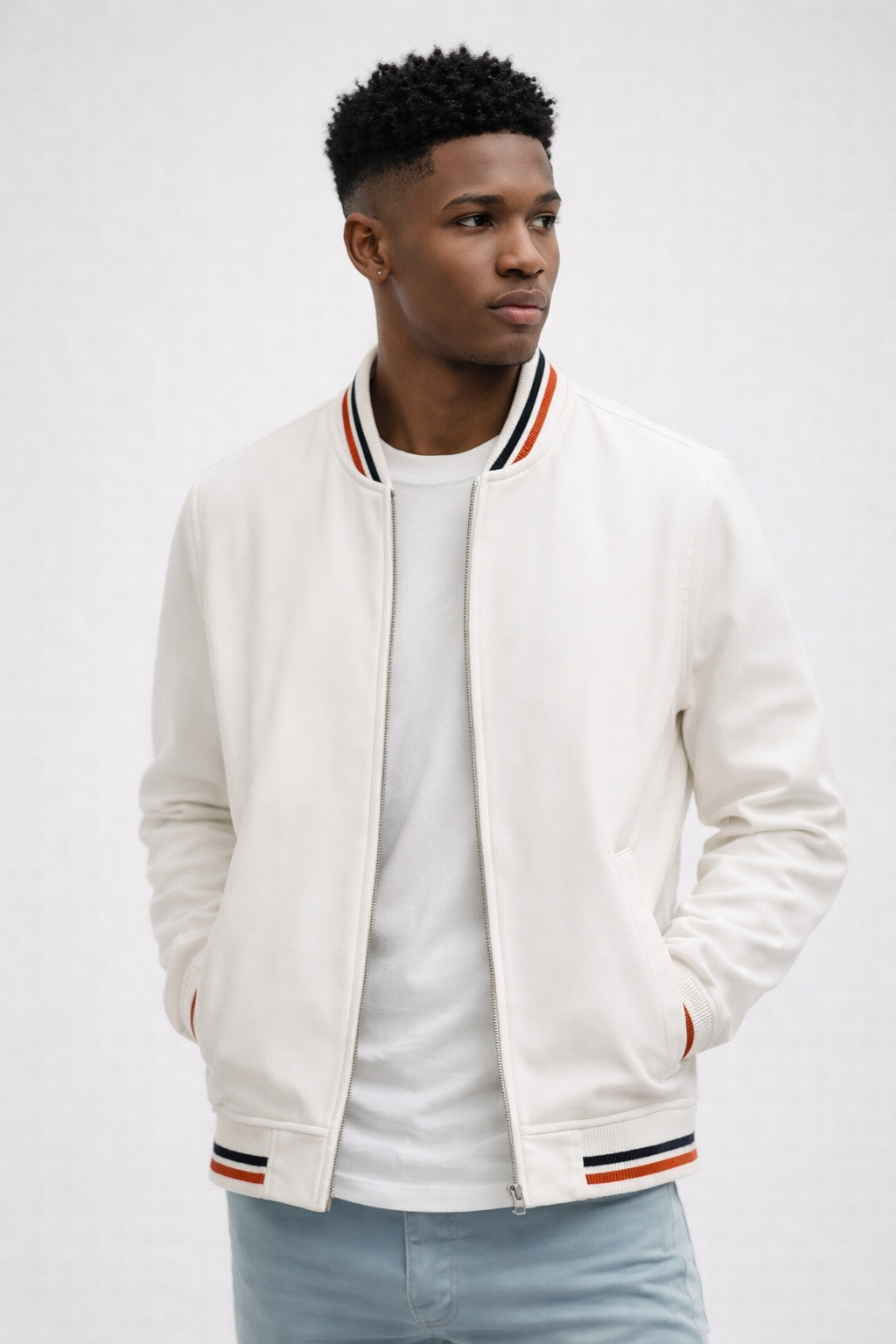 Hernandez | Elegante chaqueta bomber a rayas