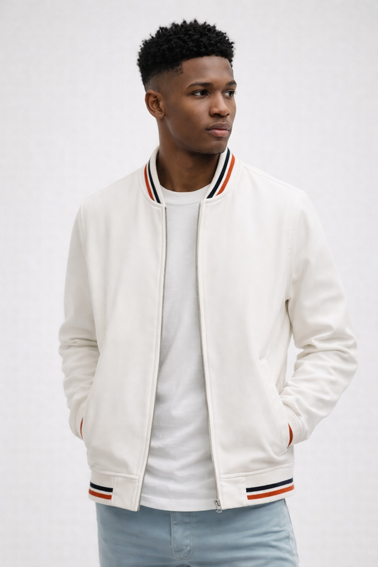 Hernandez | Elegante chaqueta bomber a rayas