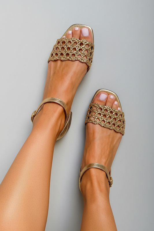 AURORA | SANDALIAS DORADAS