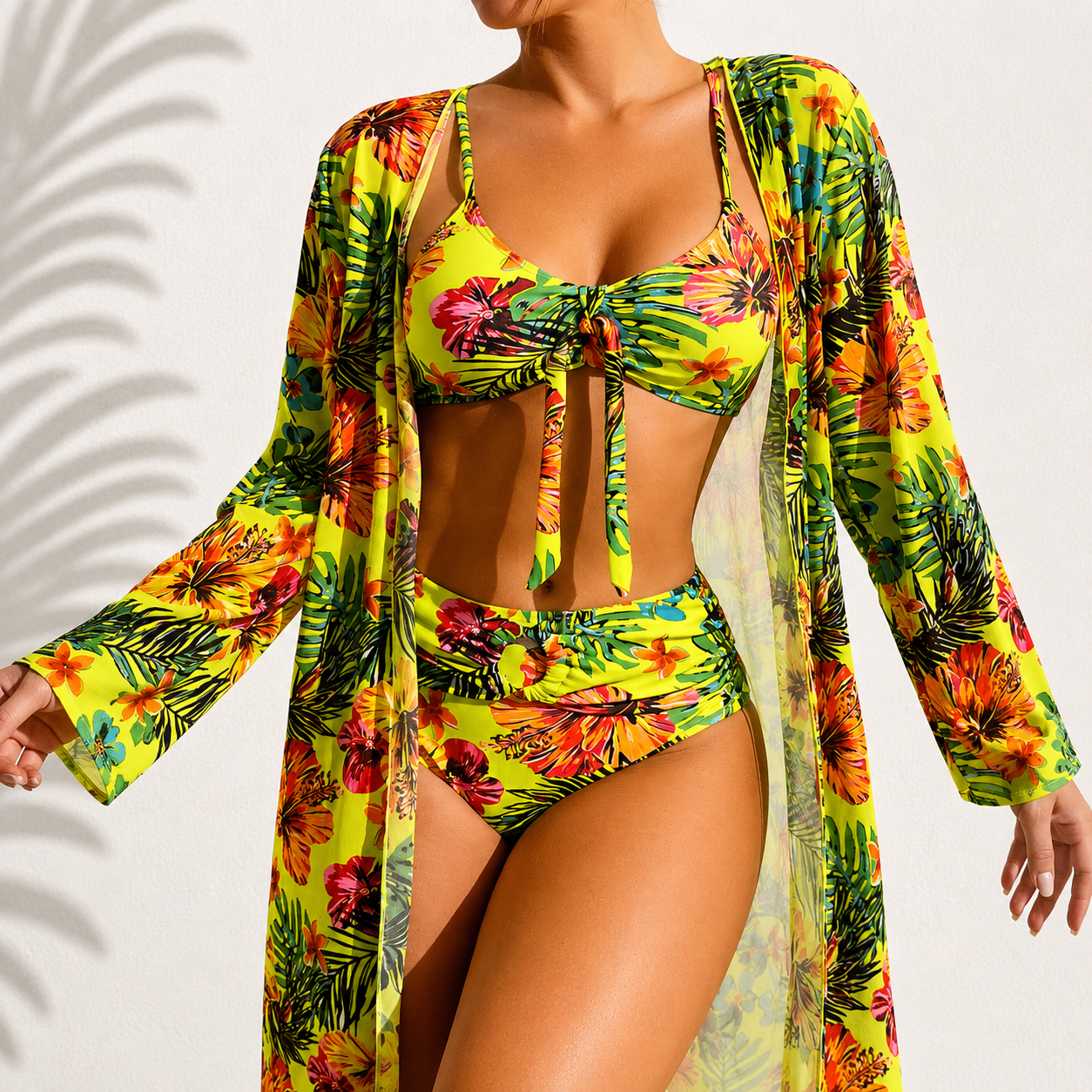 DELACROIX | BIKINI DE TRES PIEZAS ELEGANTE Y TROPICAL MARIE