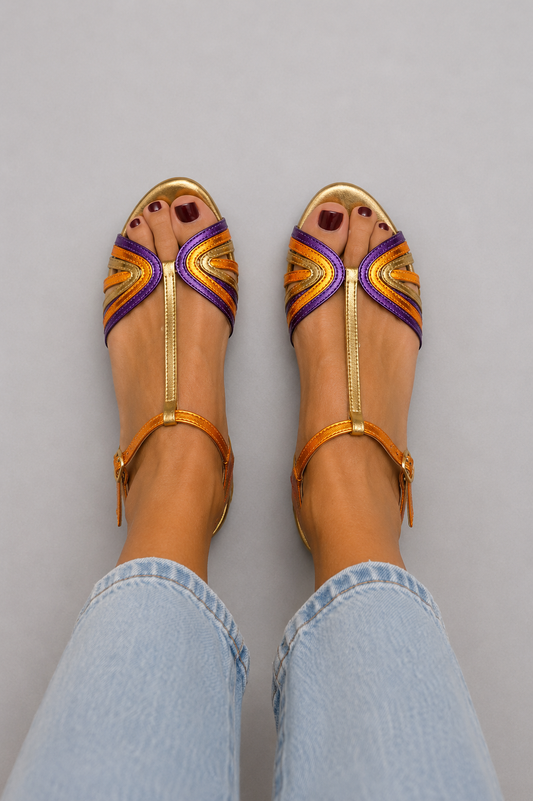 Viviana | Sandalias en colores mediterráneos