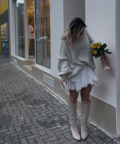 Bota campera Selenay beige alta