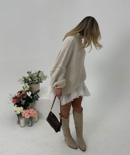 Bota campera Selenay beige alta