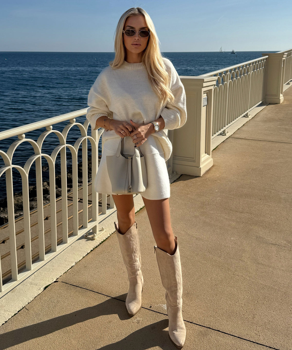 Bota campera Selenay beige alta