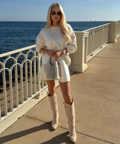 Bota campera Selenay beige alta