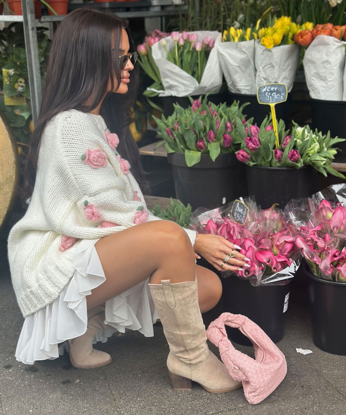 Bota campera Selenay beige alta