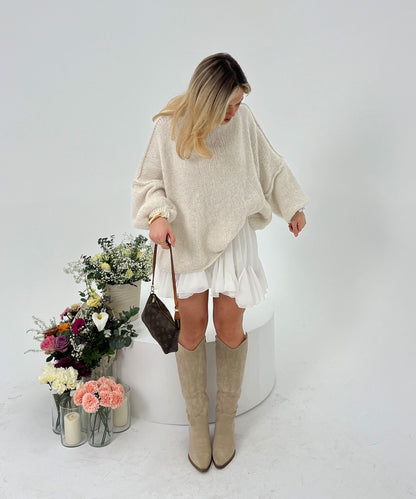 Bota campera Selenay beige alta