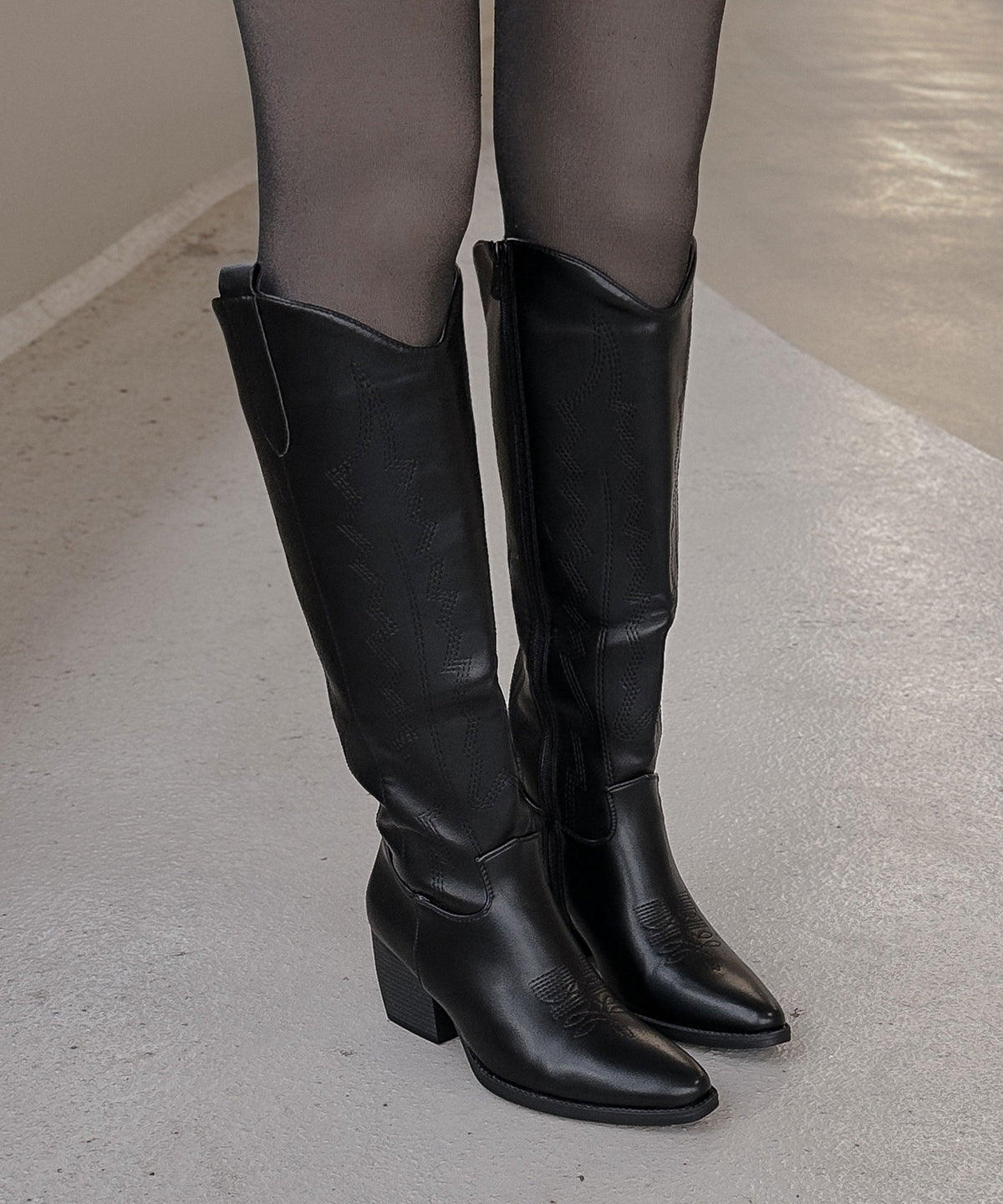 Botas vaqueras Sol negras