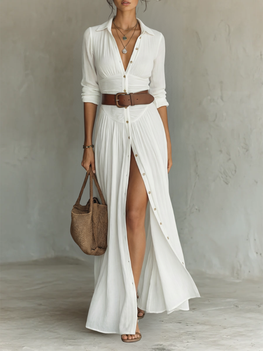 Santorini Maxi con cuello vuelto y mangas largas