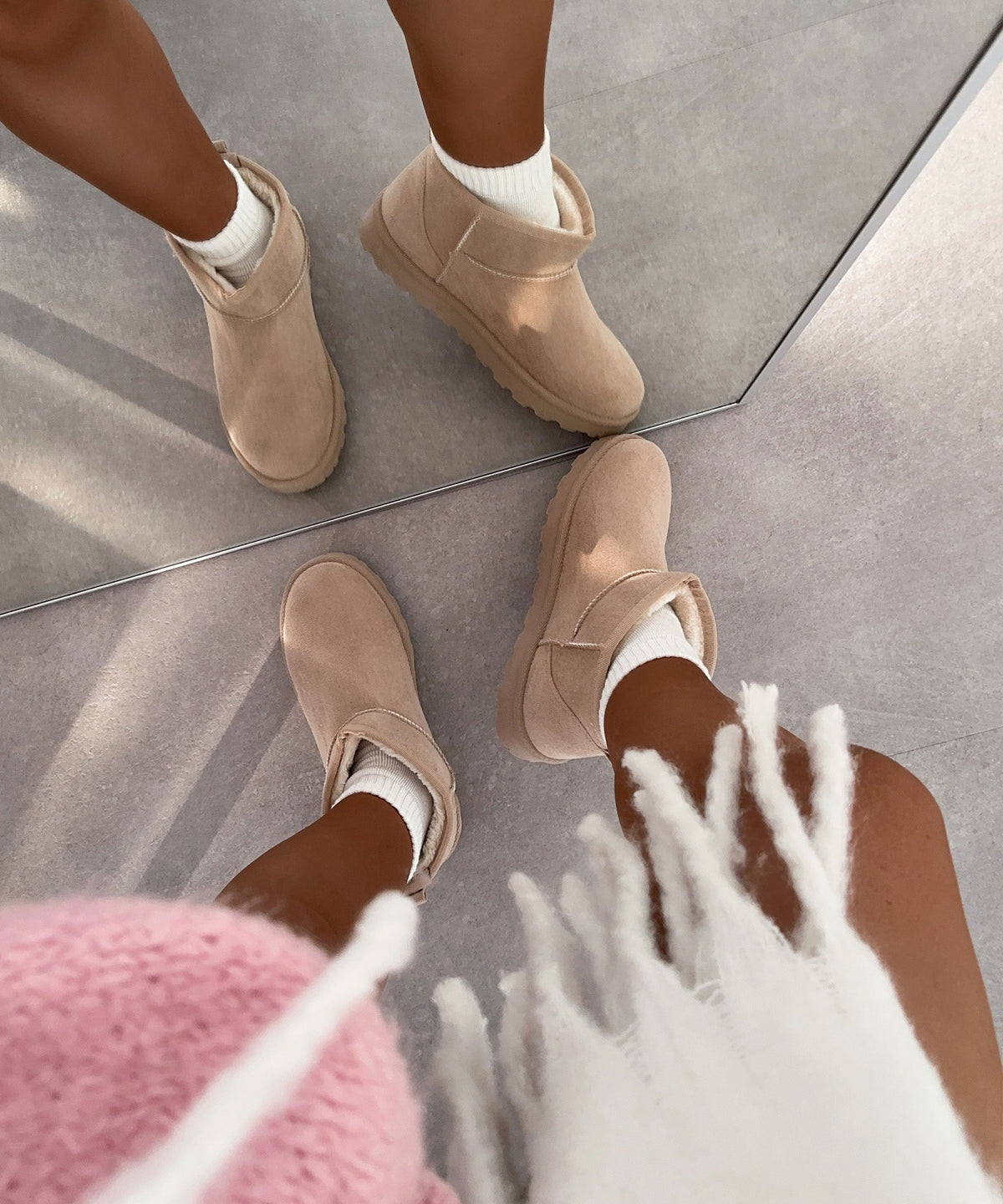 Botas forradas Sana beige