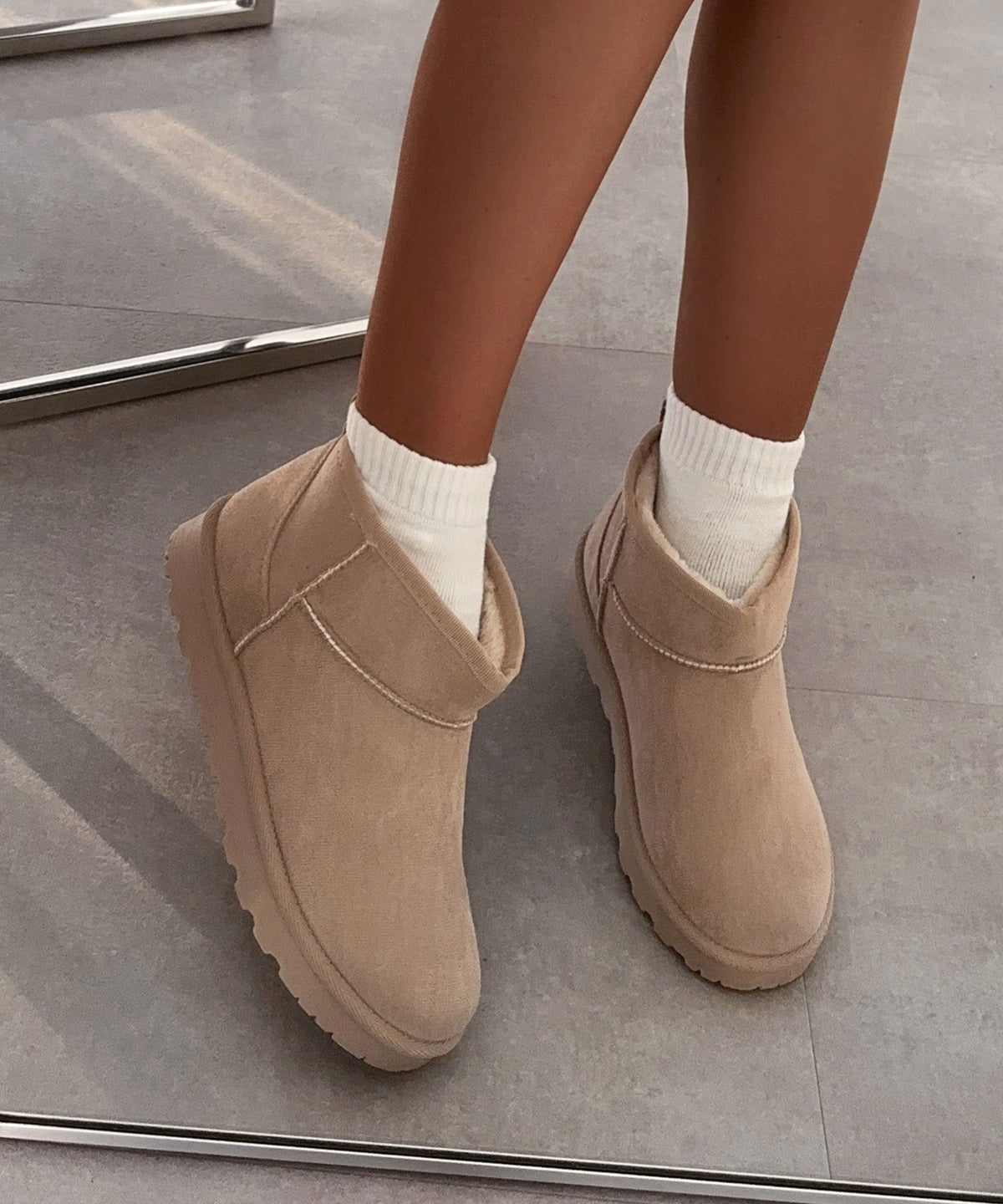 Botas forradas Sana beige