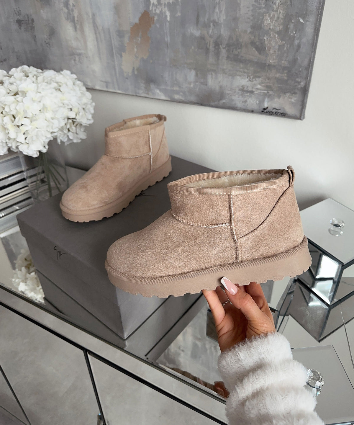 Botas forradas Sana beige