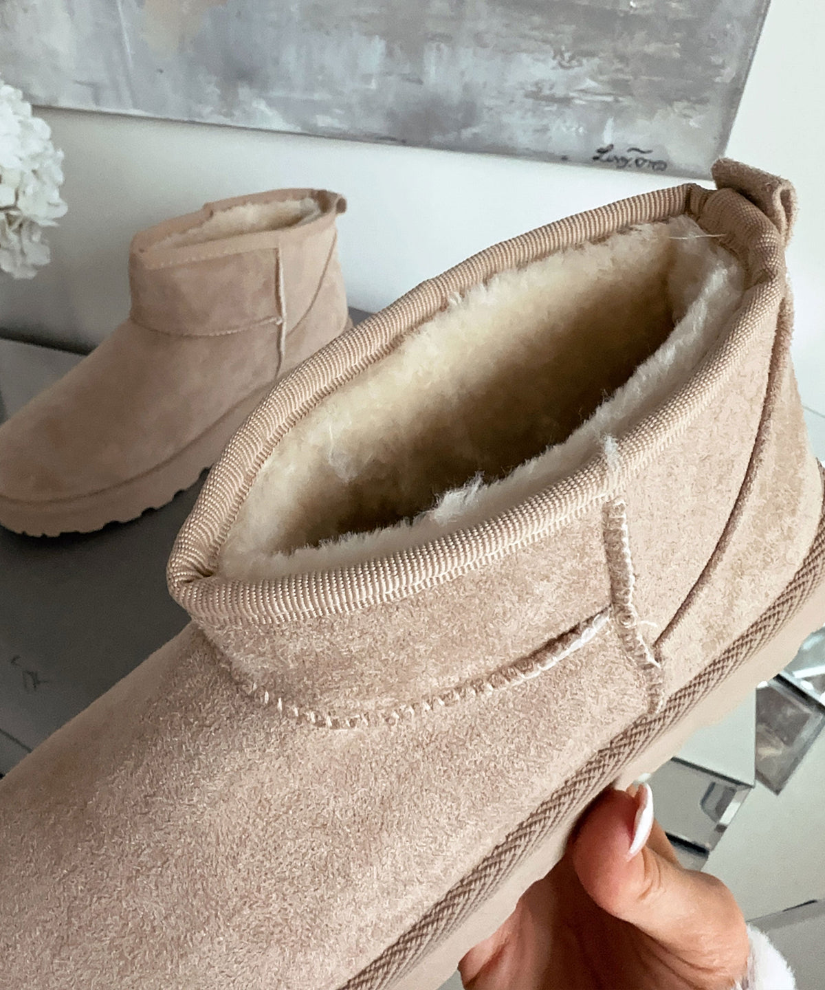 Botas forradas Sana beige