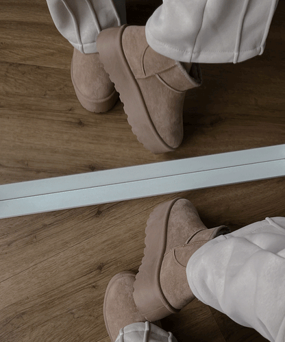 Botas de plataforma forradas Nina camel